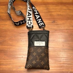 Vintage upcycled cross body bag